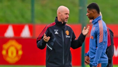 Nominert til priser Manchester United Training Session