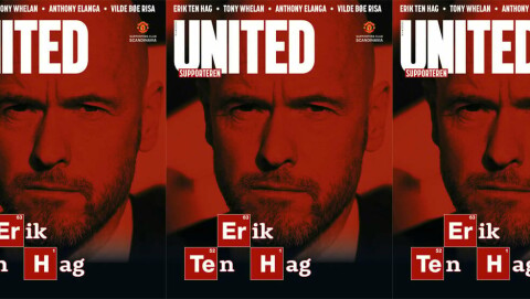 MEDLEMSBLADET: Fremsiden på den nyeste utgaven av United-Supporteren. tenhagfronten