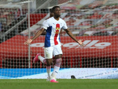 SCORET TO PÅ OLD TRAFFORD: Wilfried Zaha.