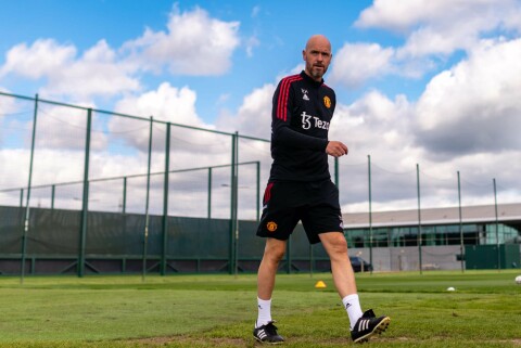 NY MANAGER: Erik ten Hag overtok for som manager etter Ole Gunnar Solskjær og Ralf Rangnick. Manchester United Training Session