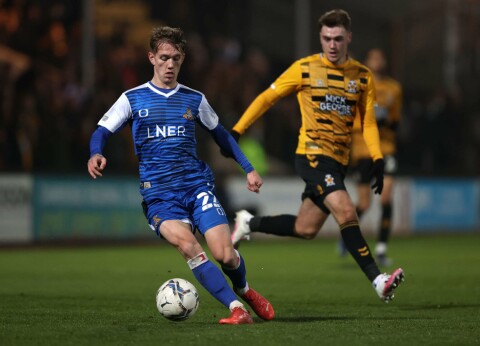 BEDRE I 2021 ENN I 2022: Ethan Galbraith. Cambridge United v Doncaster Rovers - Sky Bet League One