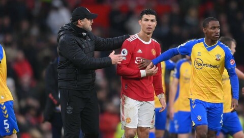 LOT SEG IKKE IMPONERE: Ralph Hasenhüttl mener det ikke er noen hemmelighet at noen av United-spillerne ikke er best på å løpe hjemover uten ball. Ronnie
