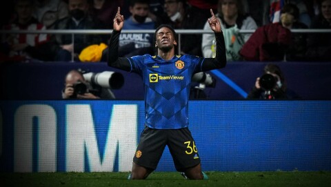 REDDET UNITED: Anthony Elangas utligning mot Atletico Madrid kan vise seg å bli gull verdt for United før returmøtet på Old Trafford i midten av mars. Nå fortjener 19-åringen å starte. Atletico Madrid v Manchester United: Round Of Sixteen Leg One - UEFA Champions League