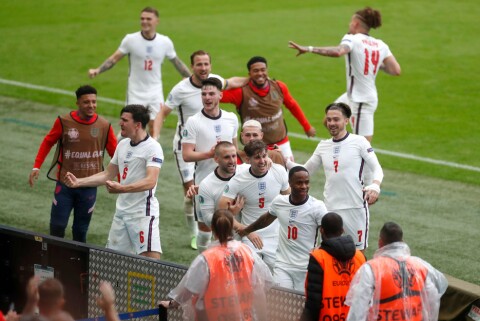 FULL JUBEL: Så glade blir man når man har sendt Tyskland ut av EM. England v Germany - UEFA Euro 2020: Round of 16