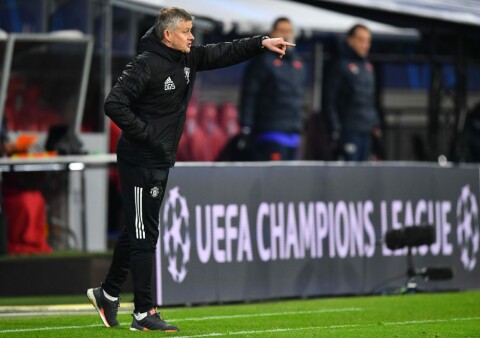 BOMMET: Ole Gunnar Solskjær og Manchester United lå under 0-2 allerede etter et kvarter i Tyskland.