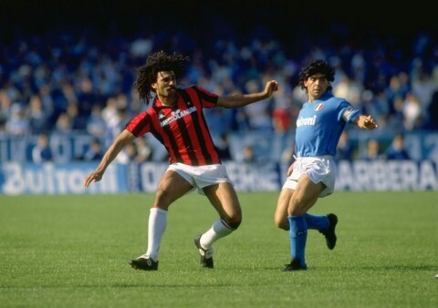 NAPOLI-LEGENDE: Diego Maradona hadde suksess i Italia.