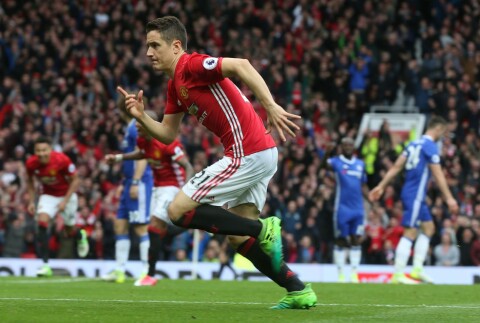 BANENS GIGANT MOT CHELSEA: Ander Herrera, som fortsatt fra tid til annen finner Eden Hazard-rester i lomma si.