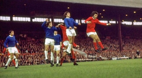 BEST LANGS BAKKEN: For en sjelden gangs skyld er United-legenden i en hodeduell, for det var langs bakken George trivdes best med sin fantastiske teknikk. BEST LANGS BAKKEN: For en sjelden gangs skyld er United-legenden i en hodeduell, for det var langs bakken George trivdes best med sin fantastiske teknikk.