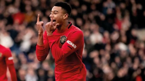 SLIK VI LIKER Å SE HAM: Jesse Lingard har ofte et smil på lur, og få har mer spektakulære feiringer enn vingen, men det har bare blitt to mål å juble for denne sesongen for 27-åringen og ingen av dem har kommet i ligaen. SLIK VI LIKER Å SE HAM: Jesse Lingard har ofte et smil på lur, og få har mer spektakulære feiringer enn vingen, men det har bare blitt to mål å juble for denne sesongen for 27-åringen og ingen av dem har kommet i ligaen.