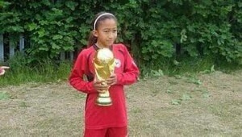 YOUNG LAUREN: Getting a taste for trophies…