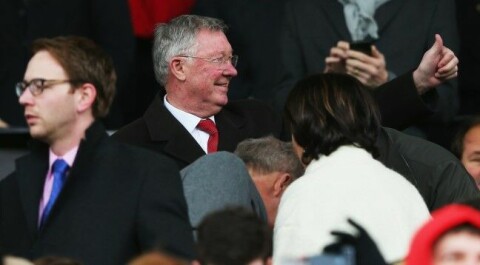 Sir Alex Ferguson var på tribunen, selvsagt!
