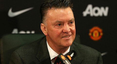 HEMMELIGHETSFULL: Louis van Gaal ville ikke si noe om det kommende overgangsvinduet. lv553